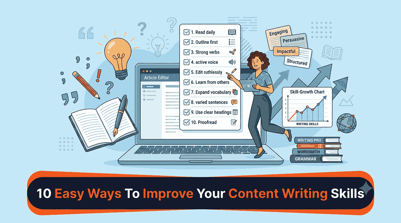10 Easy Ways To Improve Your Content Writing Skills