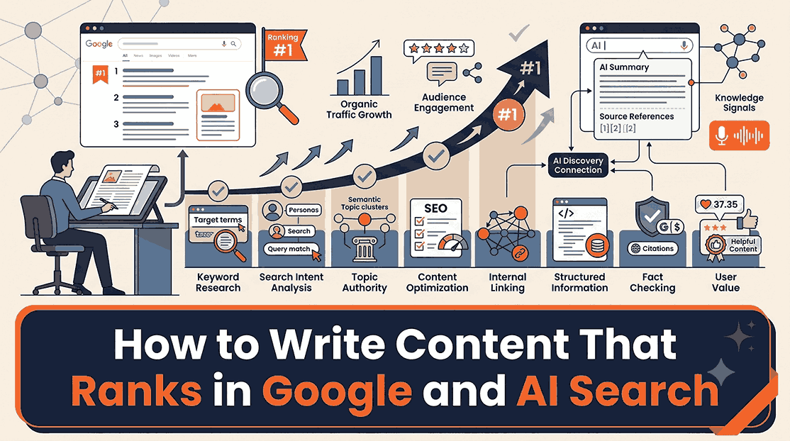 How to Write Content That Ranks in Google and AI Search