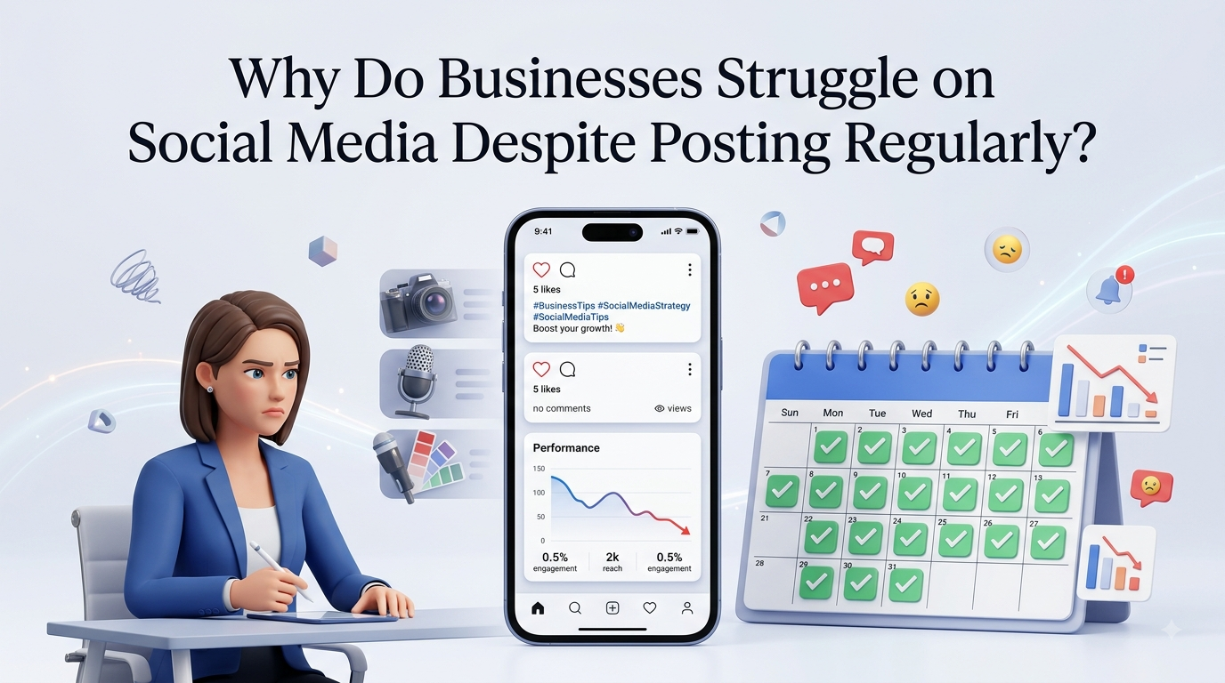 Why Do Businesses Struggle on Social Media Despite Posting Regularly